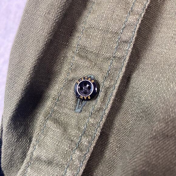 G-Star Raw Mens L Powel 3D Shirt in Green Long Sleeve Button Up - Picture 6 of 9